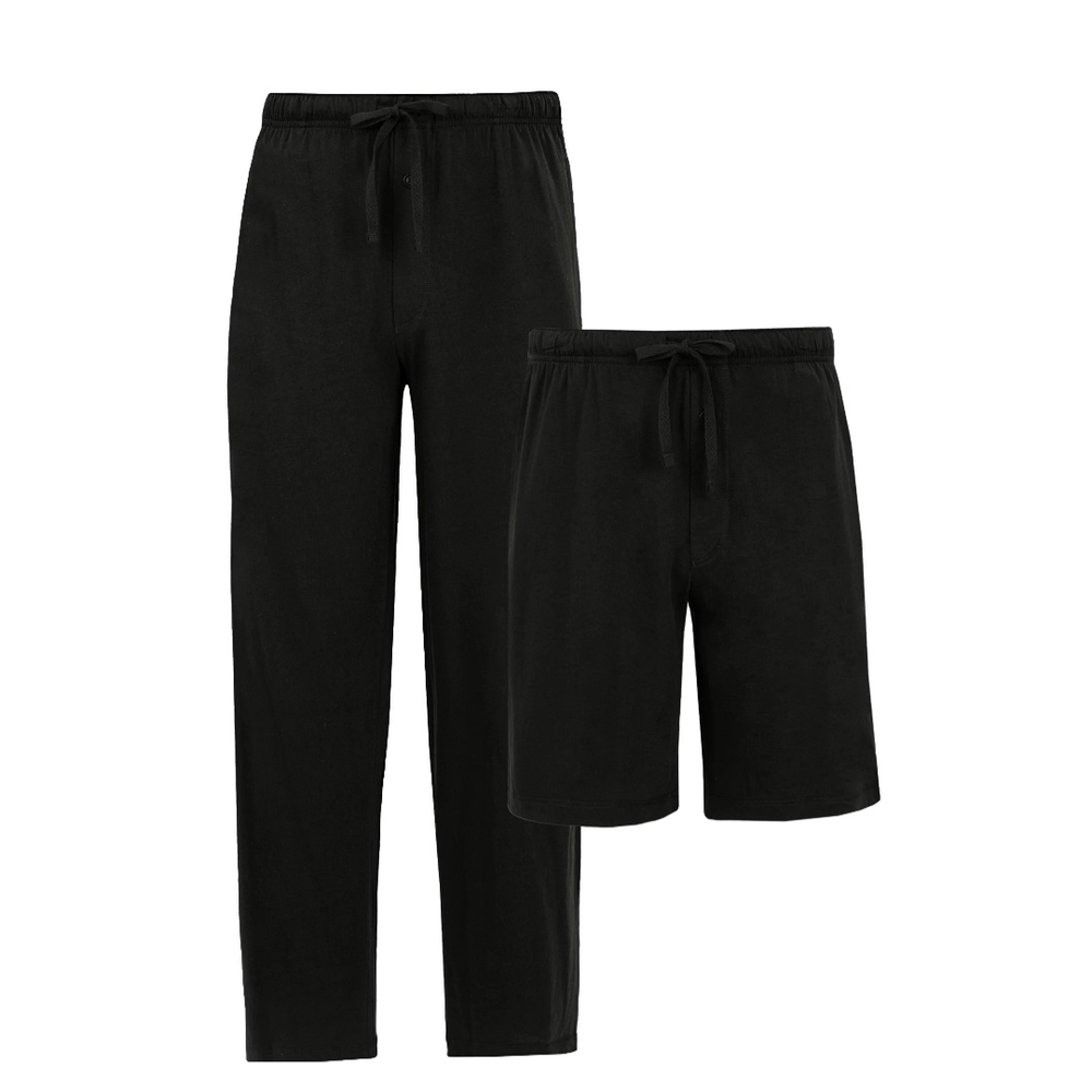 Fruit of the Loom Men's Black Relaxation Set